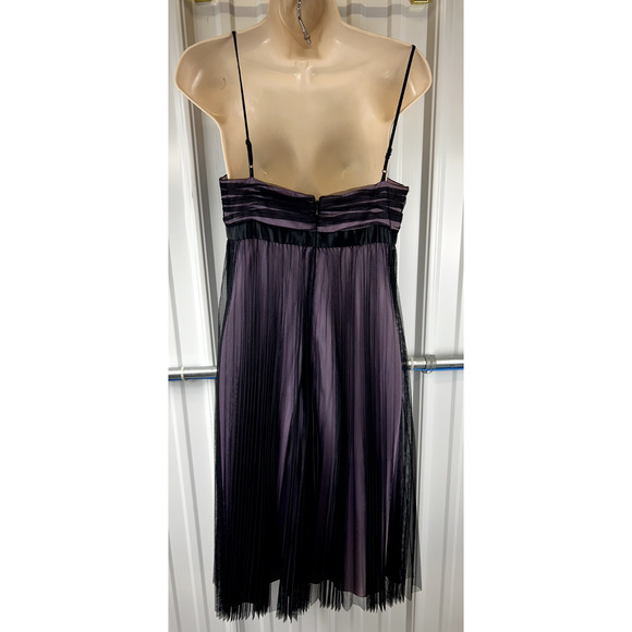 Adrianna Papell Size 8 Boutique Dress‎ Prom Purple black mesh whimsygoth y2k - Picture 2 of 13